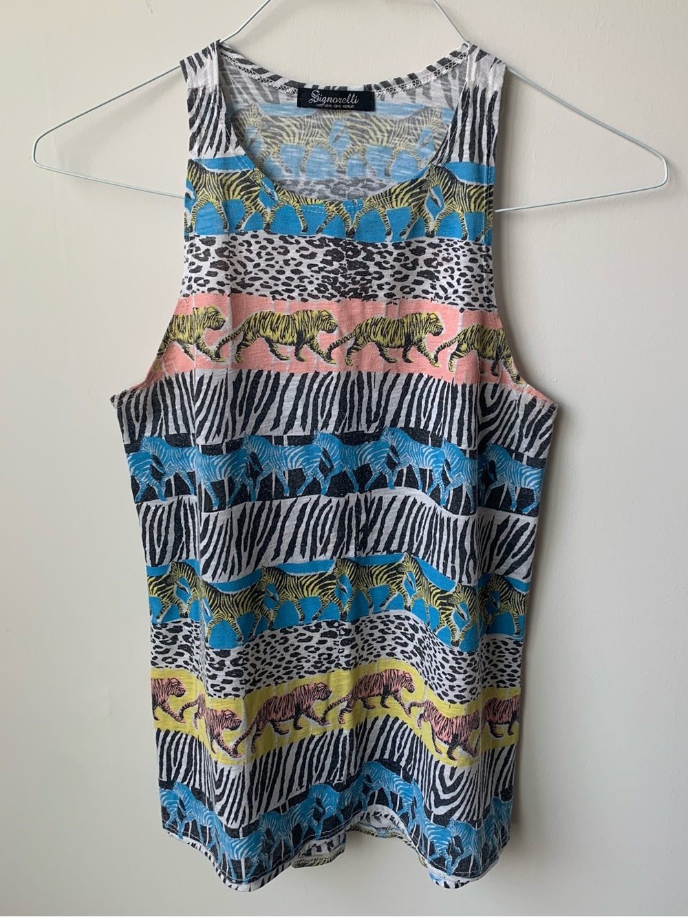 Signorelli Animal Print Multi-Color Tank Top